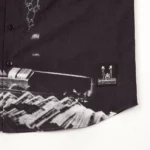 grindlondon 100% cotton chicken dinner casino shot sleeve shirt