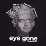 grindlondon 100% cotton eye gone t-shirt black
