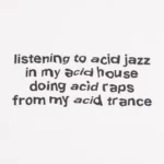 grindlondon 100% cotton acid test t-shirt white