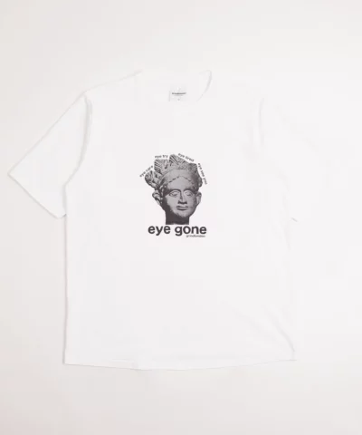 grindlondon 100% cotton eye gone t-shirt white
