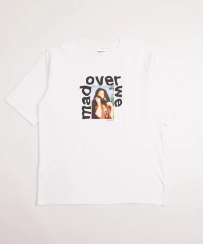 grindlondon 100% cotton mad over we t-shirt white