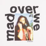 grindlondon 100% cotton mad over we t-shirt white