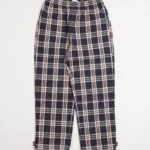 grindlondon midnight checked ambling walking trouser