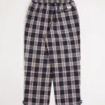 grindlondon midnight checked ambling walking trouser
