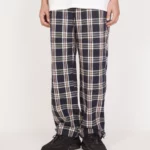 grindlondon midnight checked ambling walking trouser