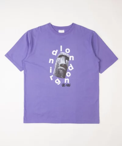 grindlondon ok cool 100% cotton t-shirt purple.