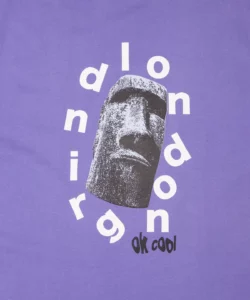 grindlondon ok cool 100% cotton t-shirt purple.