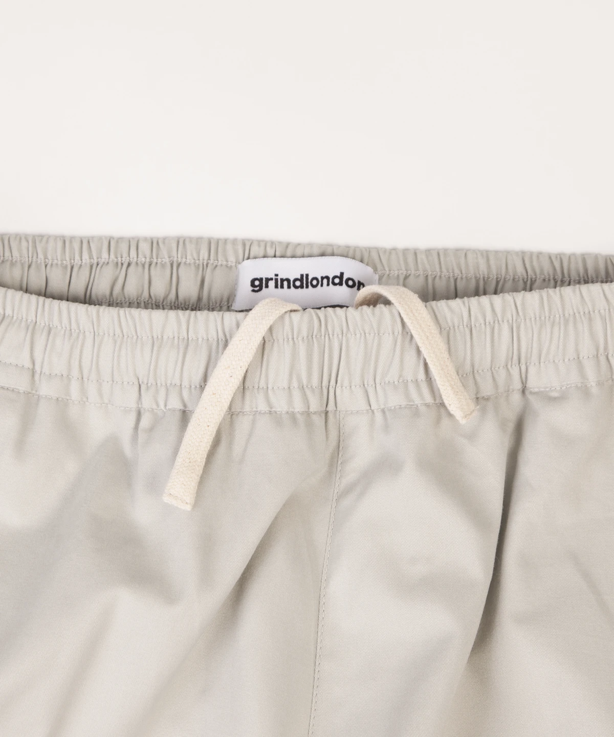 grindlondon 100% elasticated waist trouser wild sand