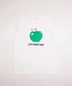 grindlondon 100% cotton hand screen printed t-shirt apple