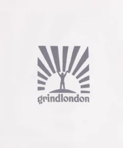 grindlondon 100% cotton t-shirt white gone travel hand screen printed t-shirt