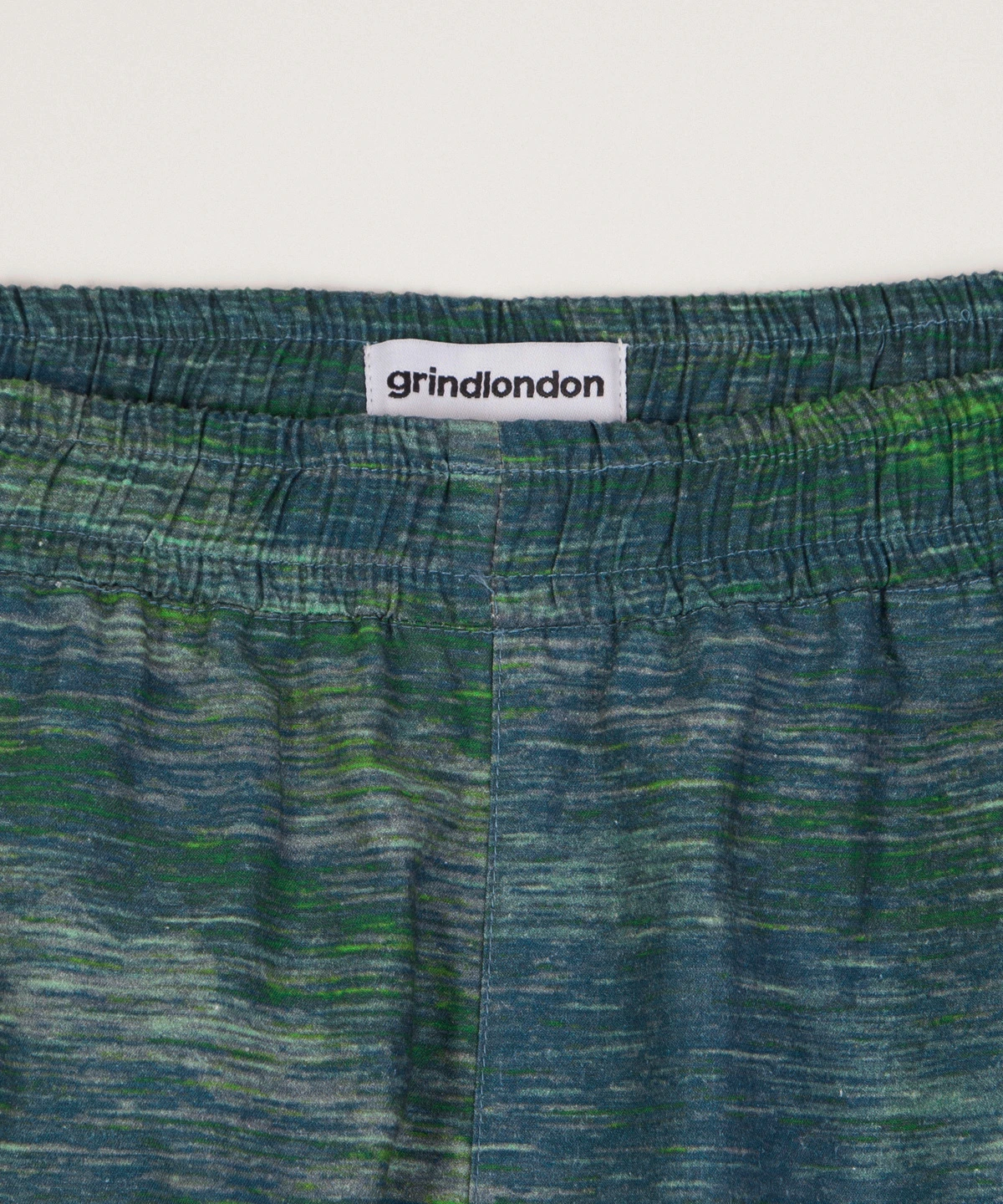 grindlondon 100% cotton relaxed trouser fibre optics