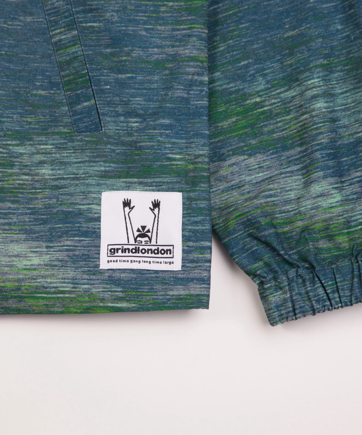 grindlondon 100% cotton harrington jacket fibre optics