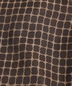 grindlondon long sleeve viscose wool blend shirt small check squares grid