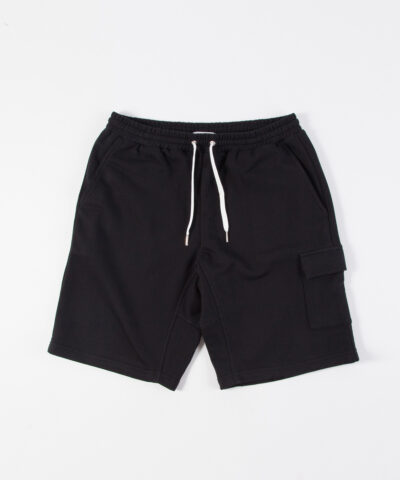 REVERSE LOOP TERRY SHORT BLACK