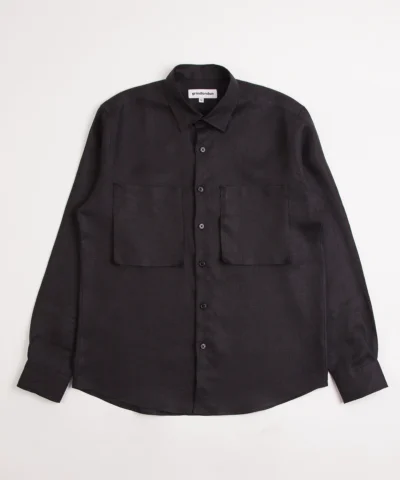 LINEN SHIRT BLACK